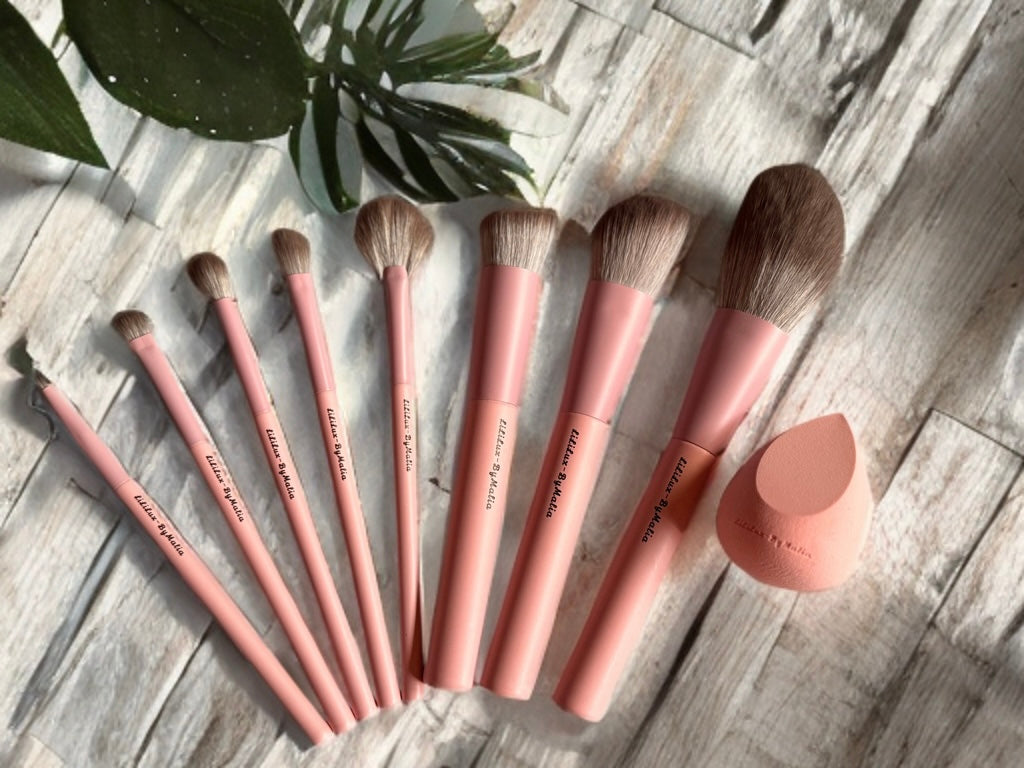 LiLiLux-ByMalia Luxury Makeup Brush Set (8pcs)
